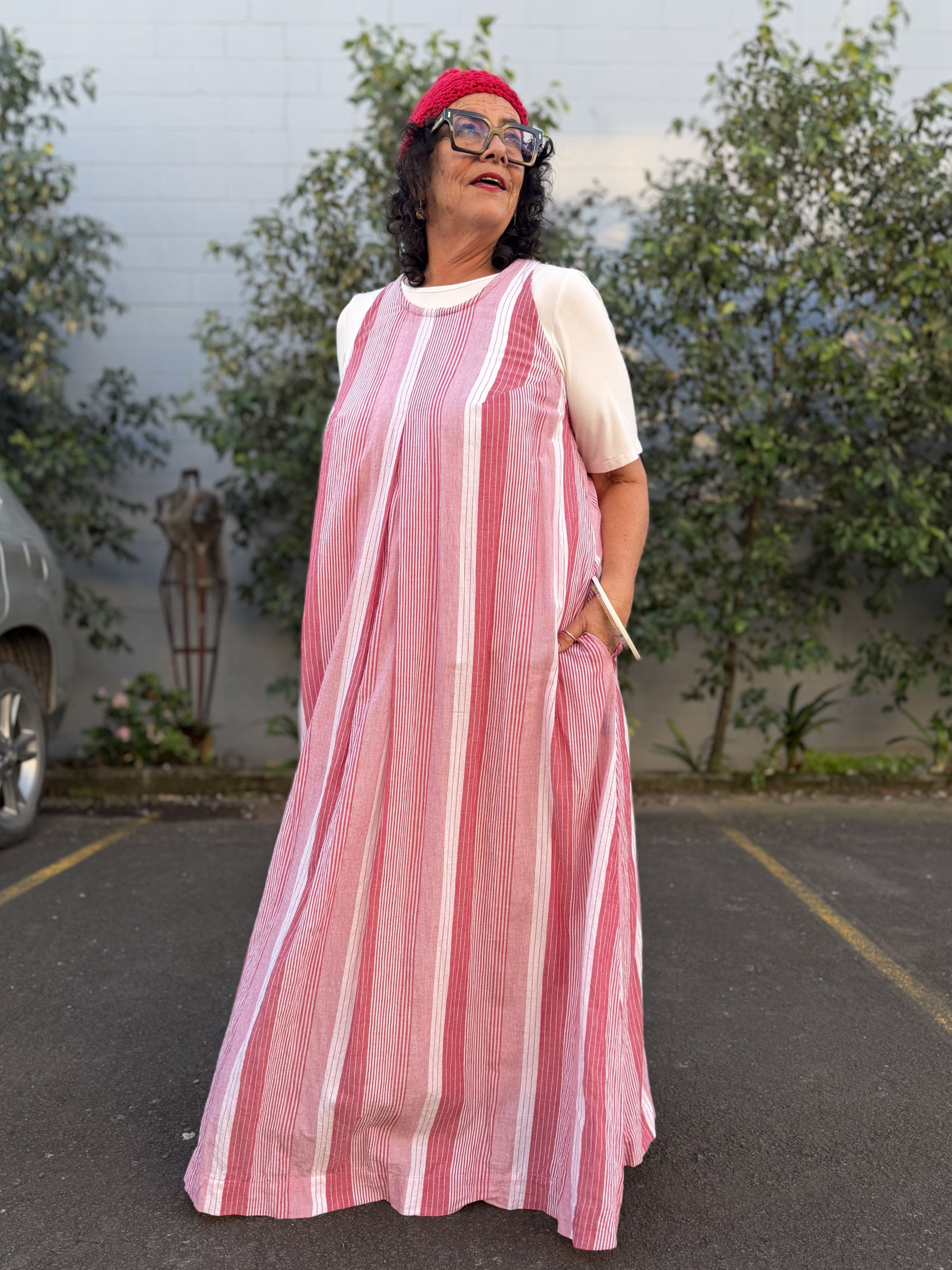 TCD Gin Dress - Red Stripe