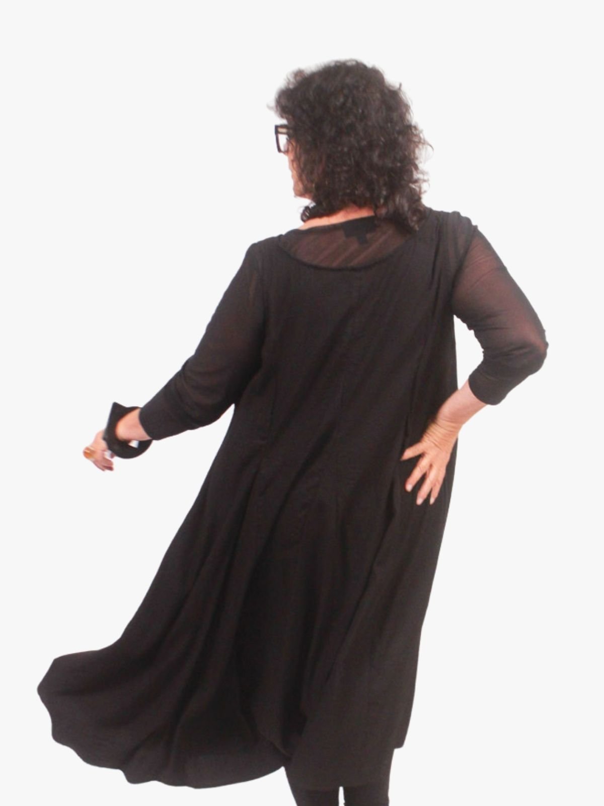 TCD Godet Dress - Black
