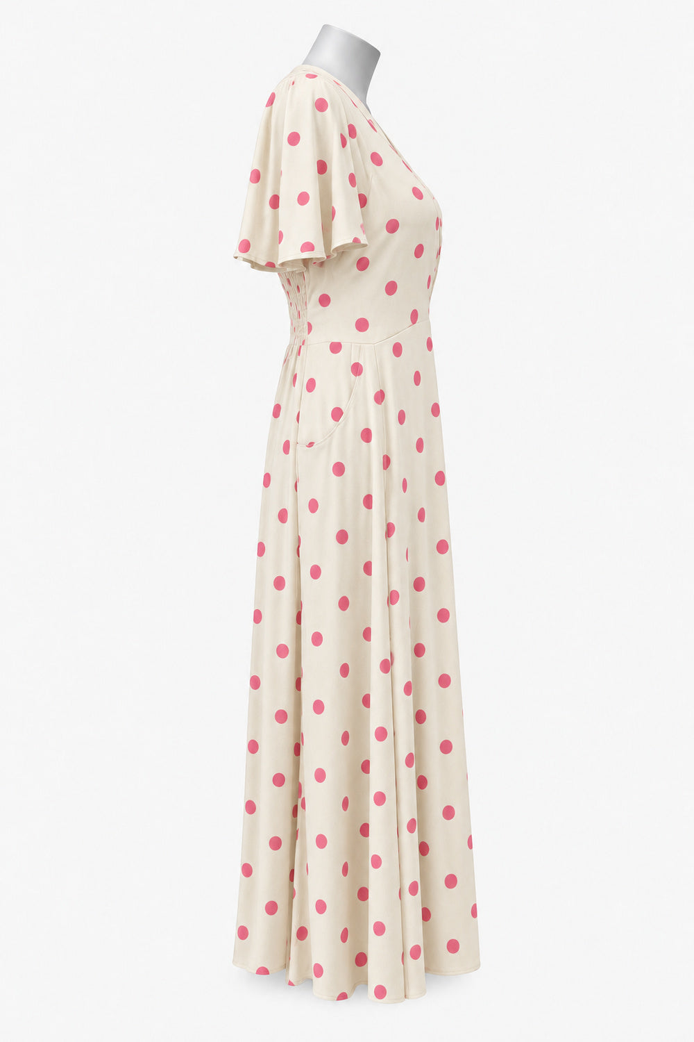 PRE ORDER TCD Katy Q Dress - Pink Polka Dot