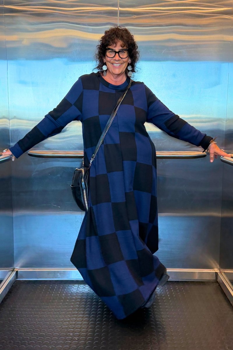 TCD Onyx Dress - Blue Check