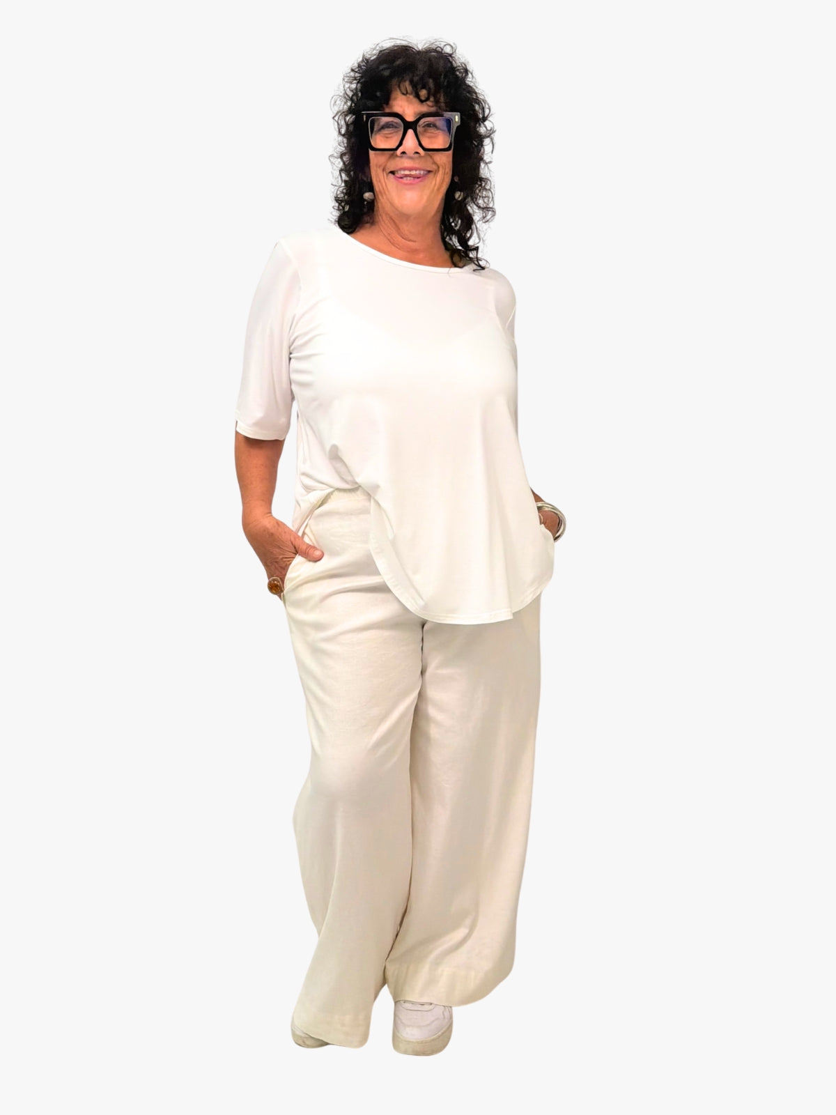 TCD Sadie Pants - Cream Linen