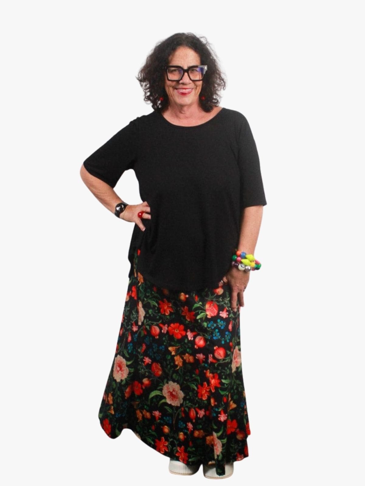 TCD Stella Skirt - Floral (Lucky Last - Size M)