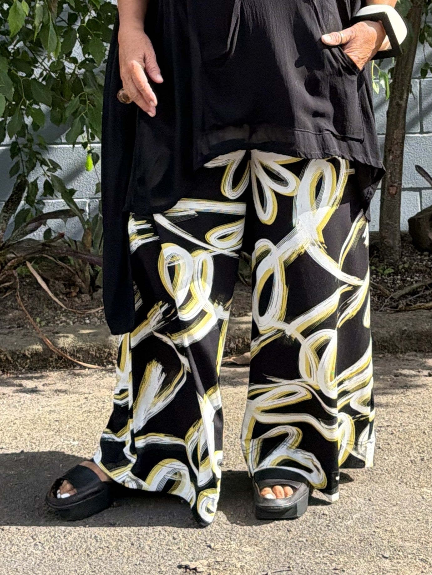 TCD Suzie Wide Leg Pants - Retro Yellow
