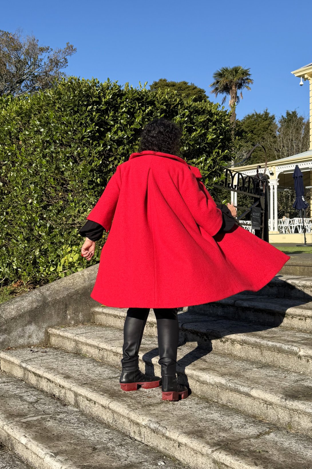 TCD Windsor Coat - Red Wool