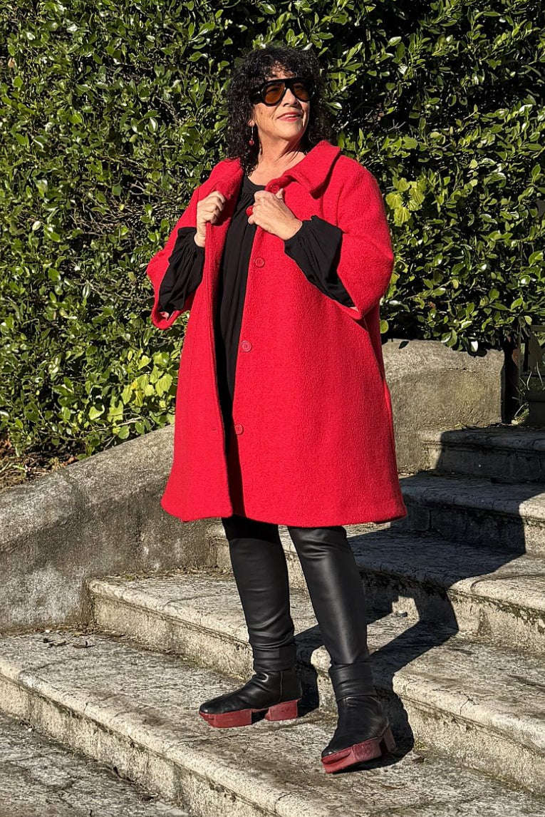 TCD Windsor Coat - Red Wool