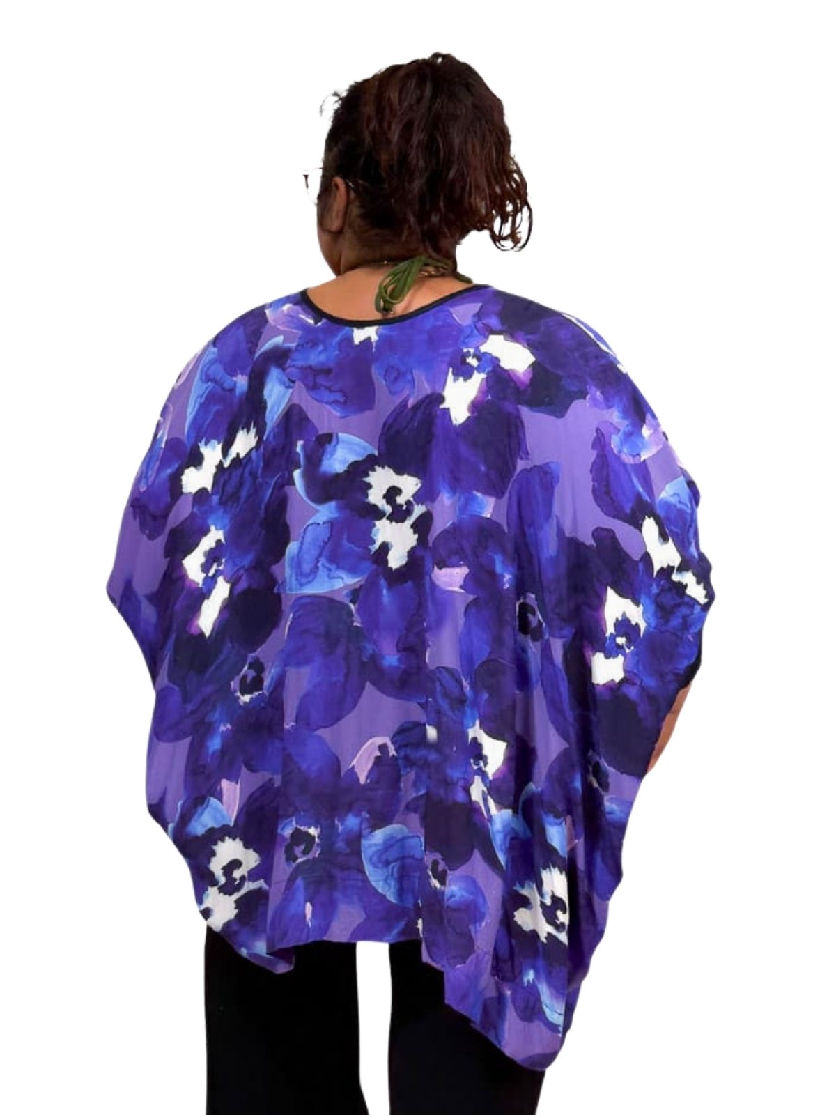 TCD - Woven Tee Top - Moody Blues (Lucky Last - Size L)