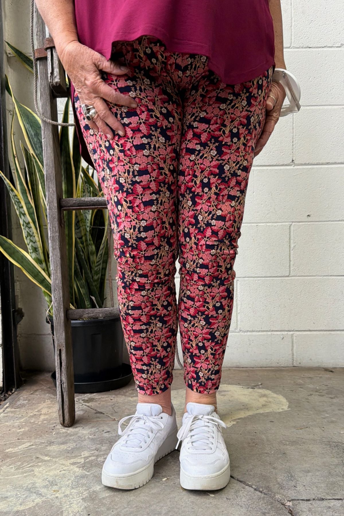 TCD Leggings - Berry Bloom