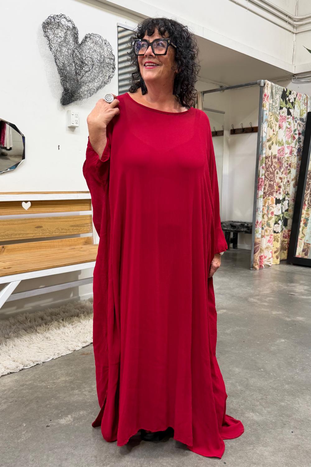 TCD Retreat Dress - Samba Red