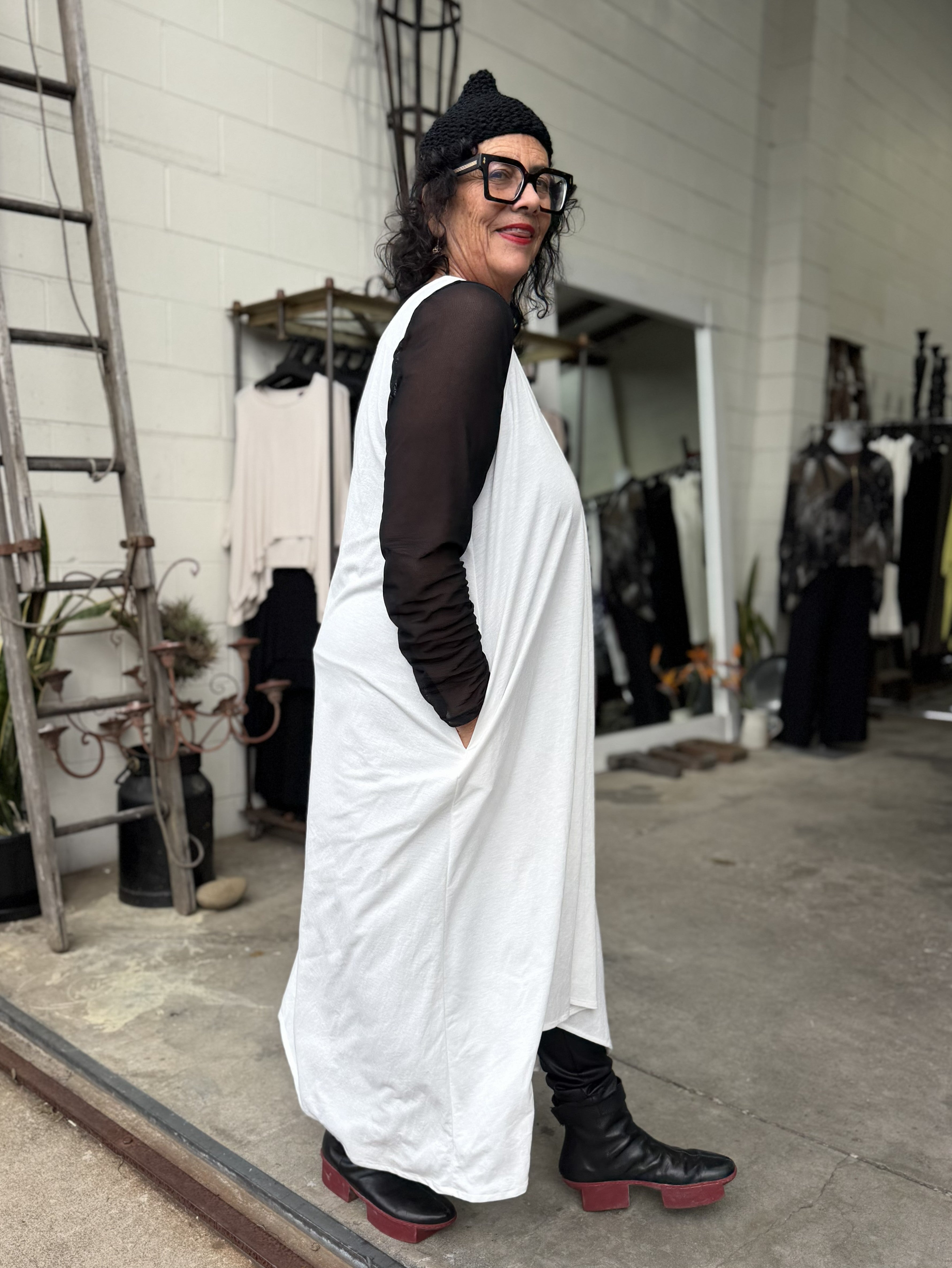 TCD Long Athena Dress - Cream