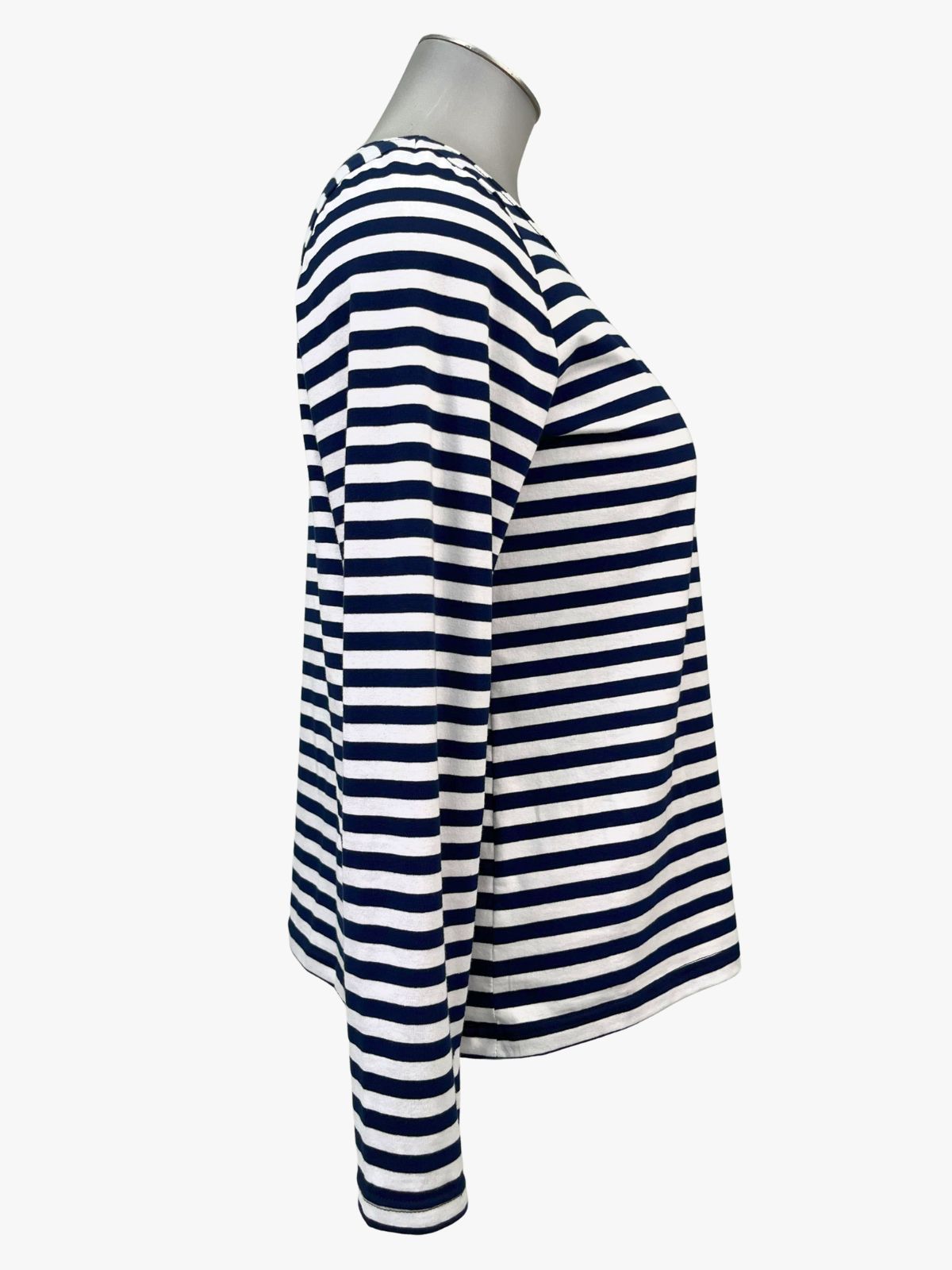 TCD Simply Tee - Navy Small Stripes