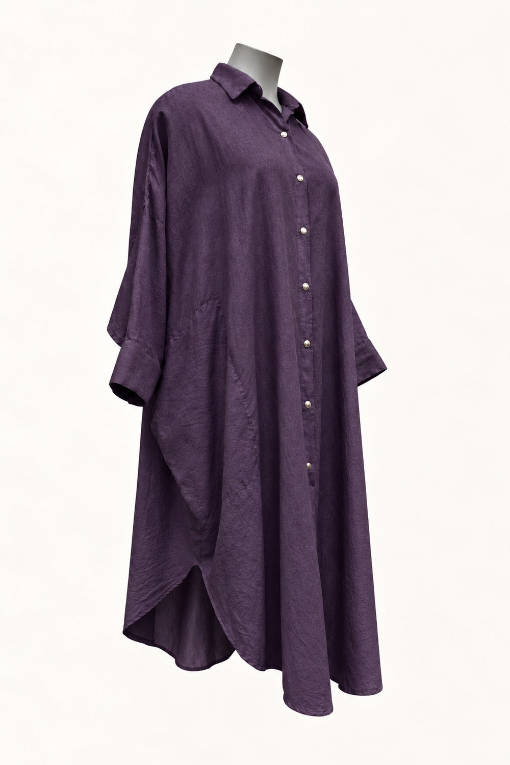 PRE ORDER TCD Georgie Shirt - Purple Linen