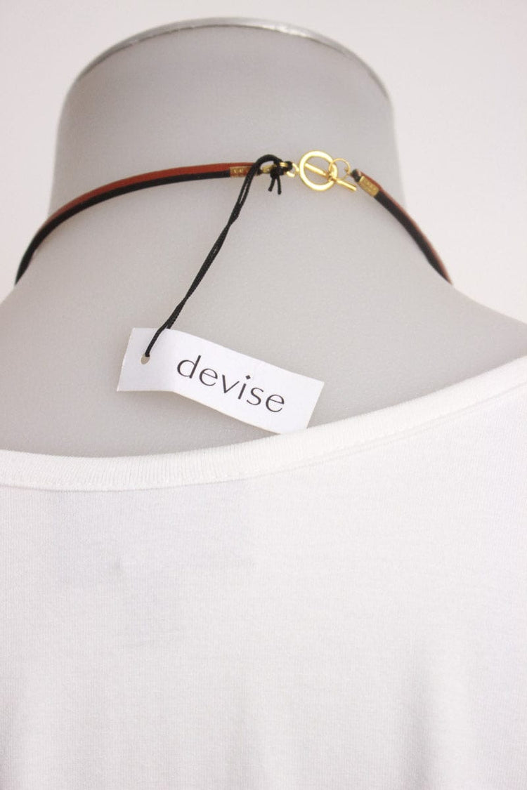 DEVISE Devise Drop Circle Necklace - Black Shop