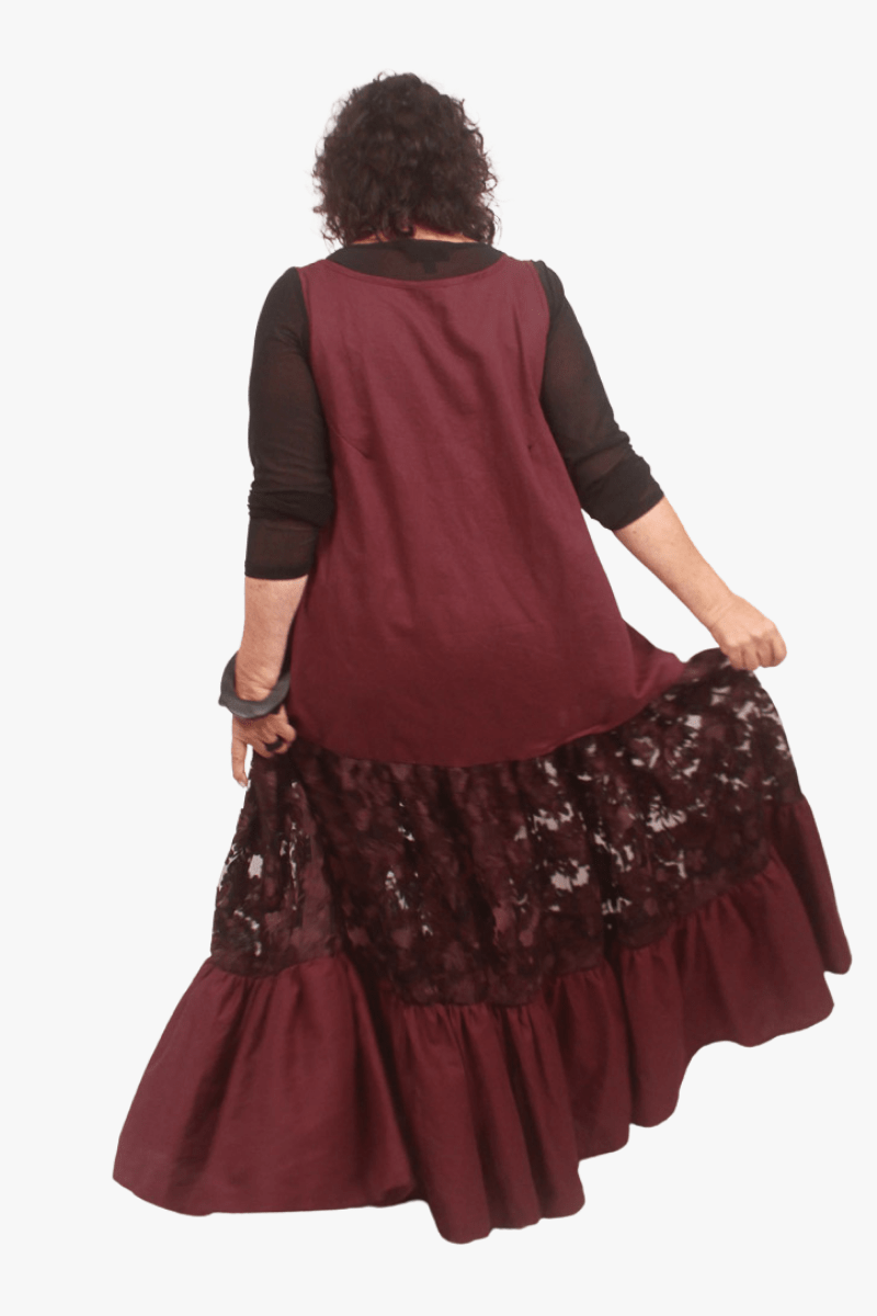 GORJIS Gorjis Arlo Petticoat - Merlot Linen Shop