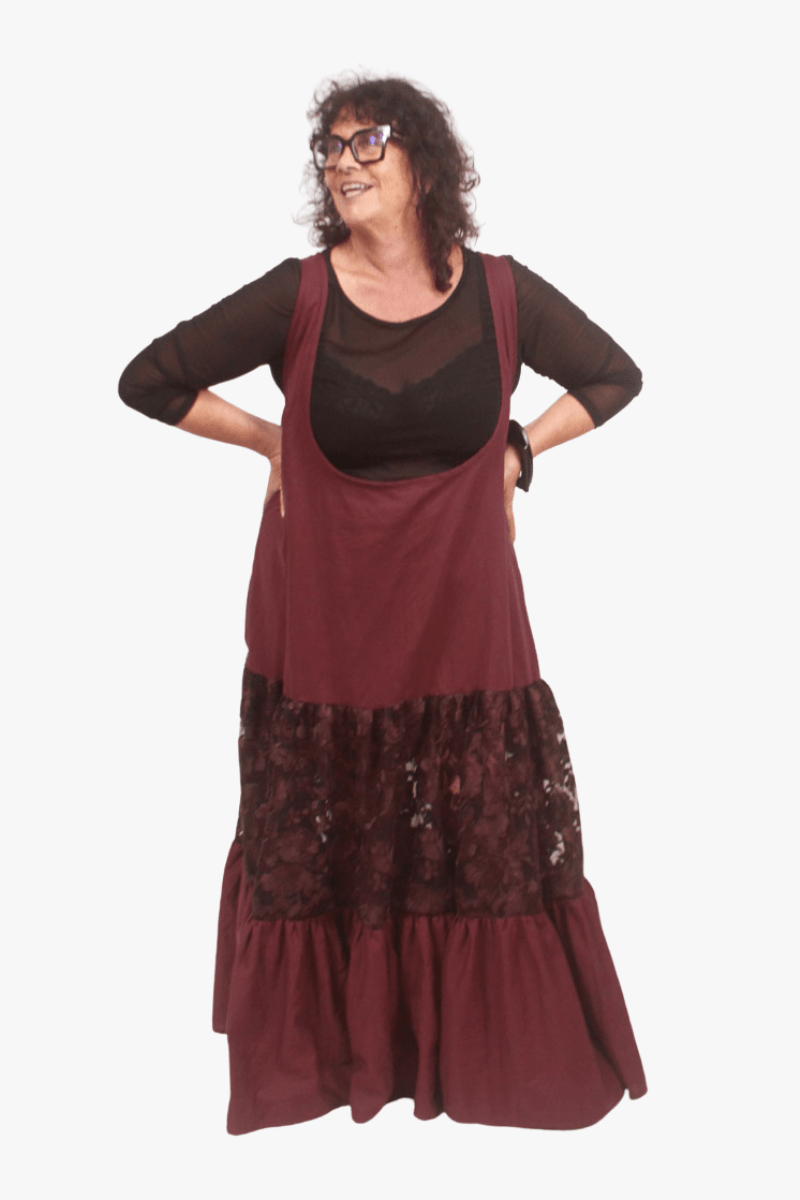 GORJIS Gorjis Arlo Petticoat - Merlot Linen Shop
