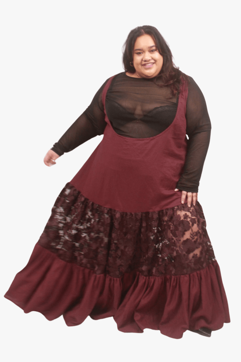 GORJIS Gorjis Arlo Petticoat - Merlot Linen Shop