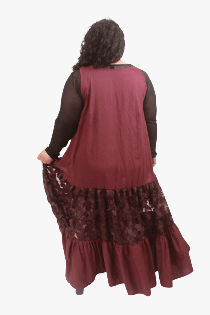 GORJIS Gorjis Arlo Petticoat - Merlot Linen Shop