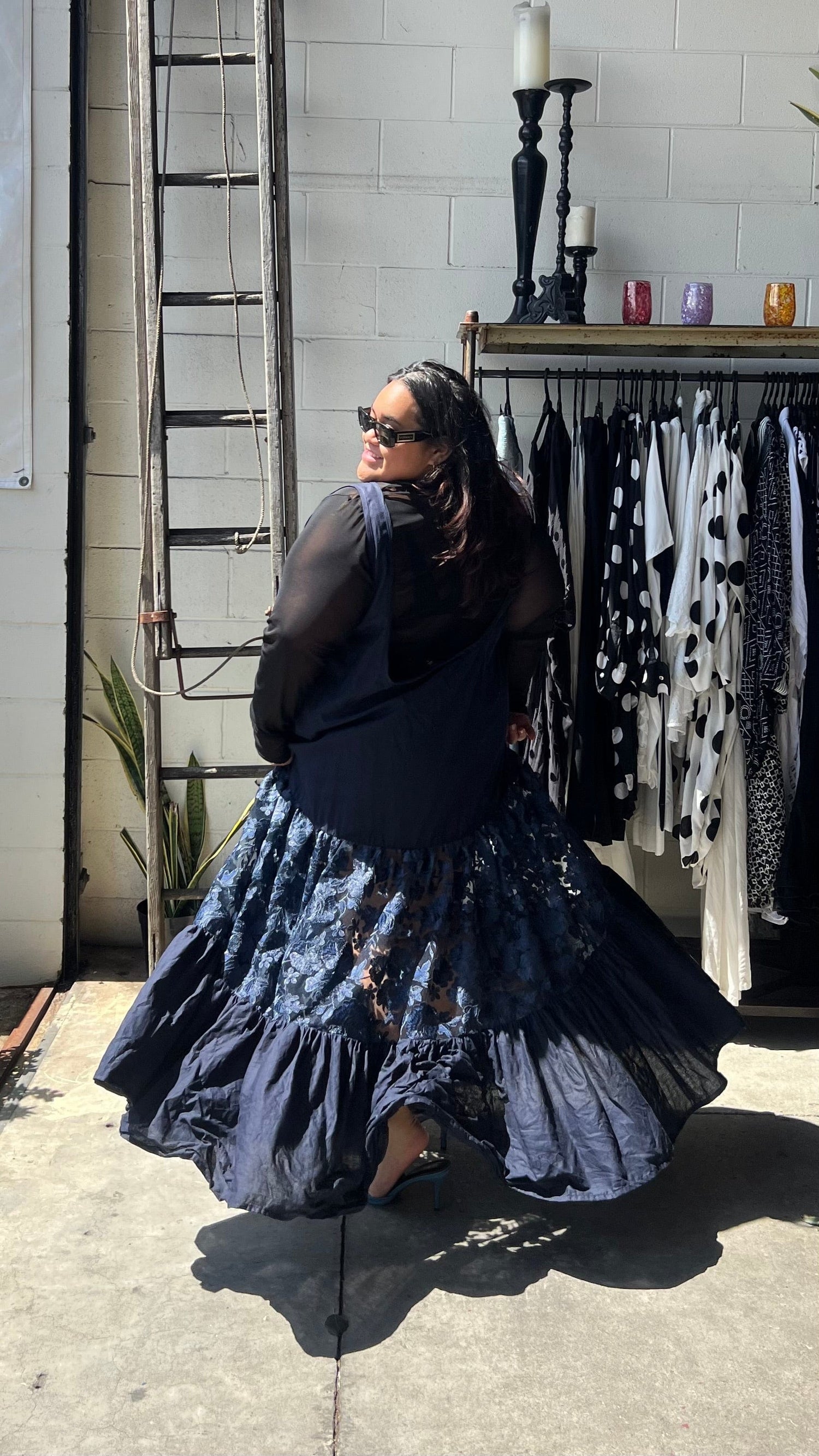 GORJIS Gorjis Arlo Petticoat - Navy Linen Shop