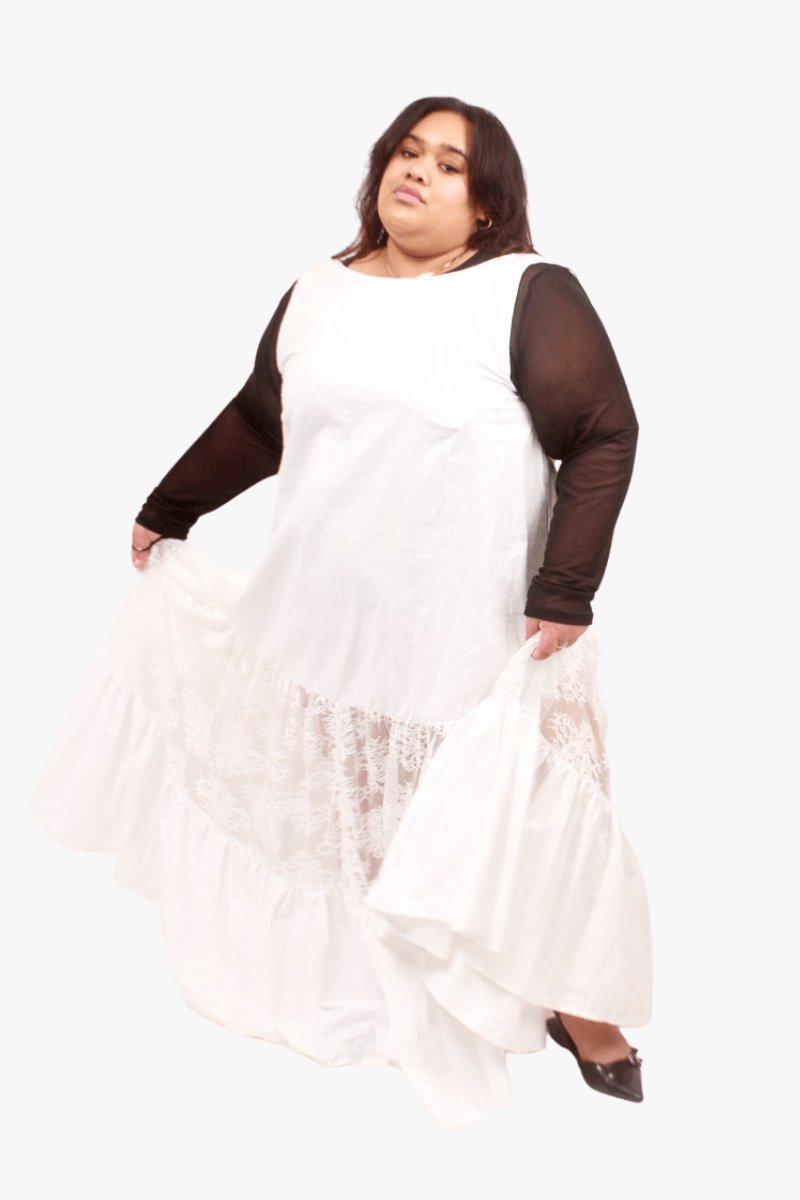 GORJIS Gorjis Arlo Petticoat - White Cotton Shop