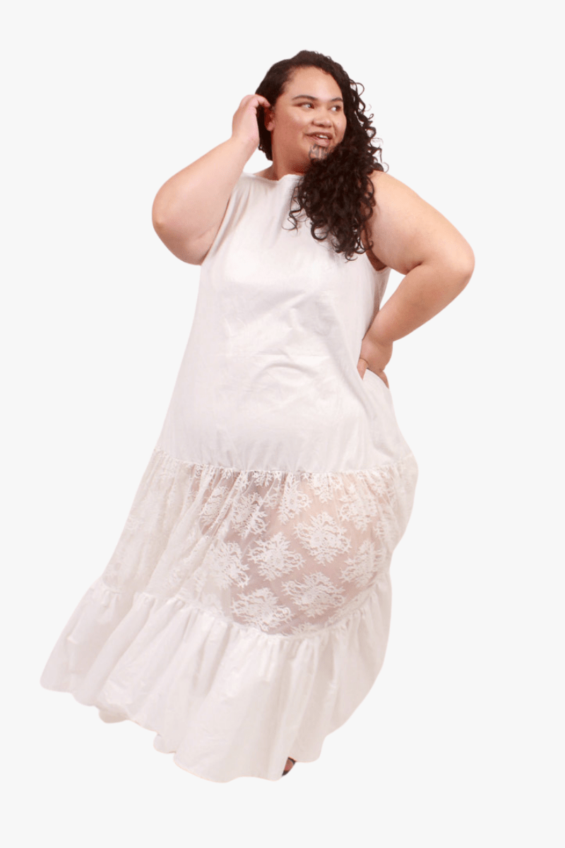 GORJIS Gorjis Arlo Petticoat - White Cotton Shop