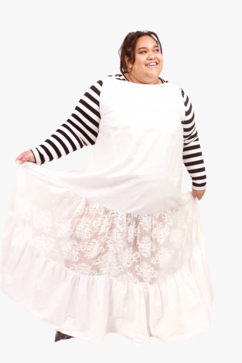 GORJIS Gorjis Arlo Petticoat - White Cotton Shop