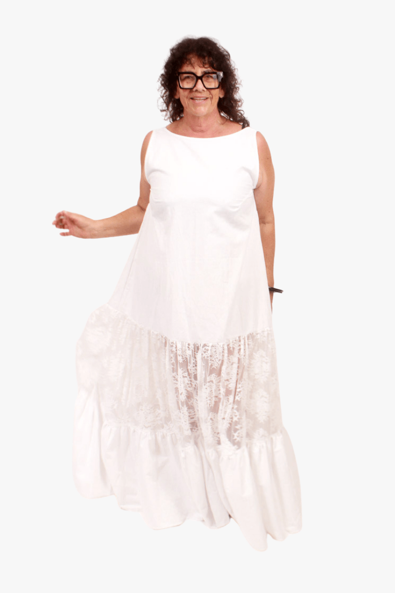 GORJIS Gorjis Arlo Petticoat - White Cotton Shop