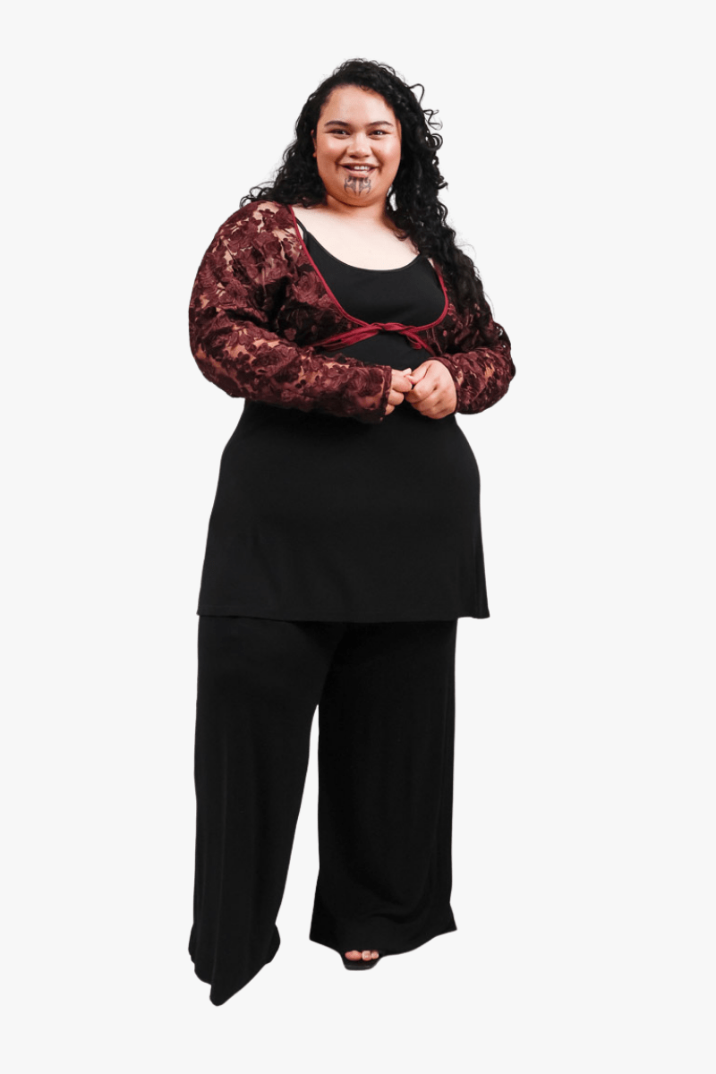 GORJIS Gorjis Blair Top - Merlot Top