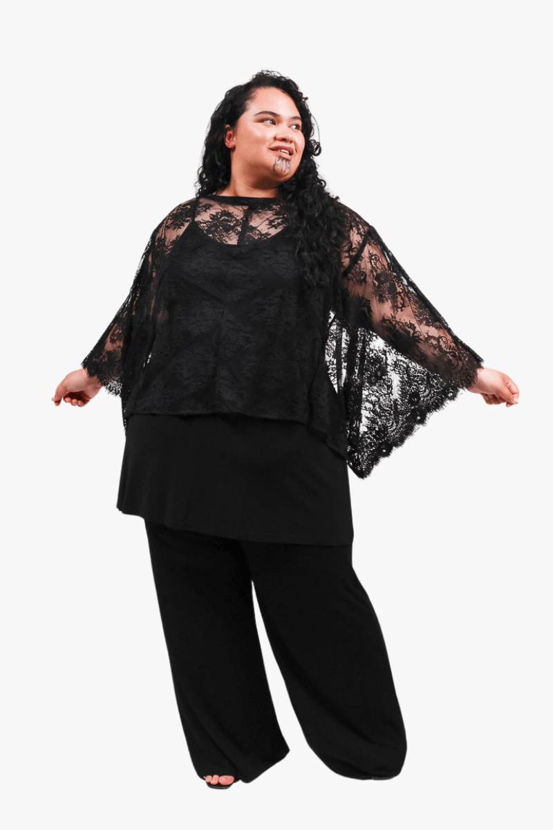 GORJIS Gorjis Cove Top - Black Top O/S = 14 - 24