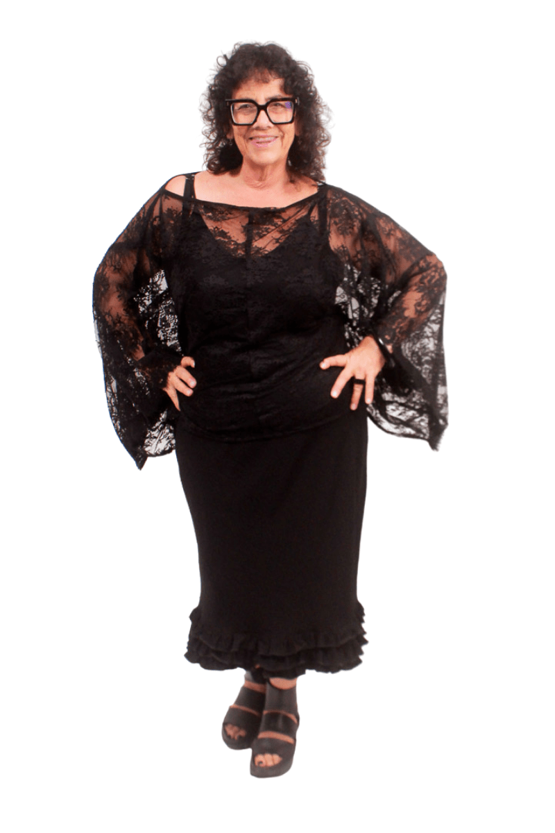GORJIS Gorjis Cove Top - Black Top O/S = 14 - 24
