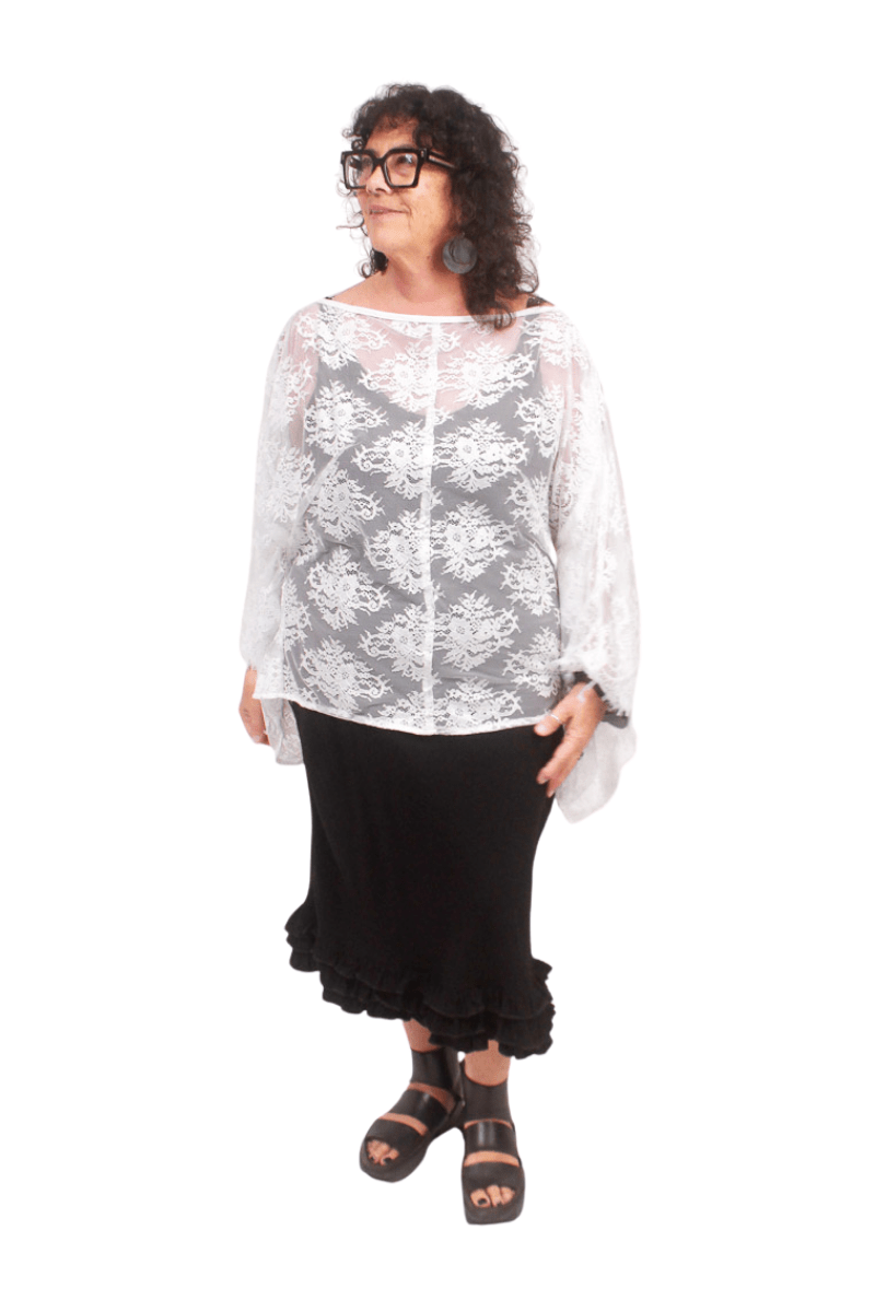 GORJIS Gorjis Cove Top - Cream Top O/S = 14 - 24