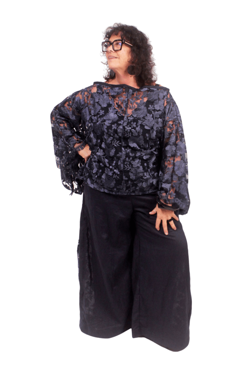 GORJIS Gorjis Cove Top - Navy Top O/S = 14 - 24