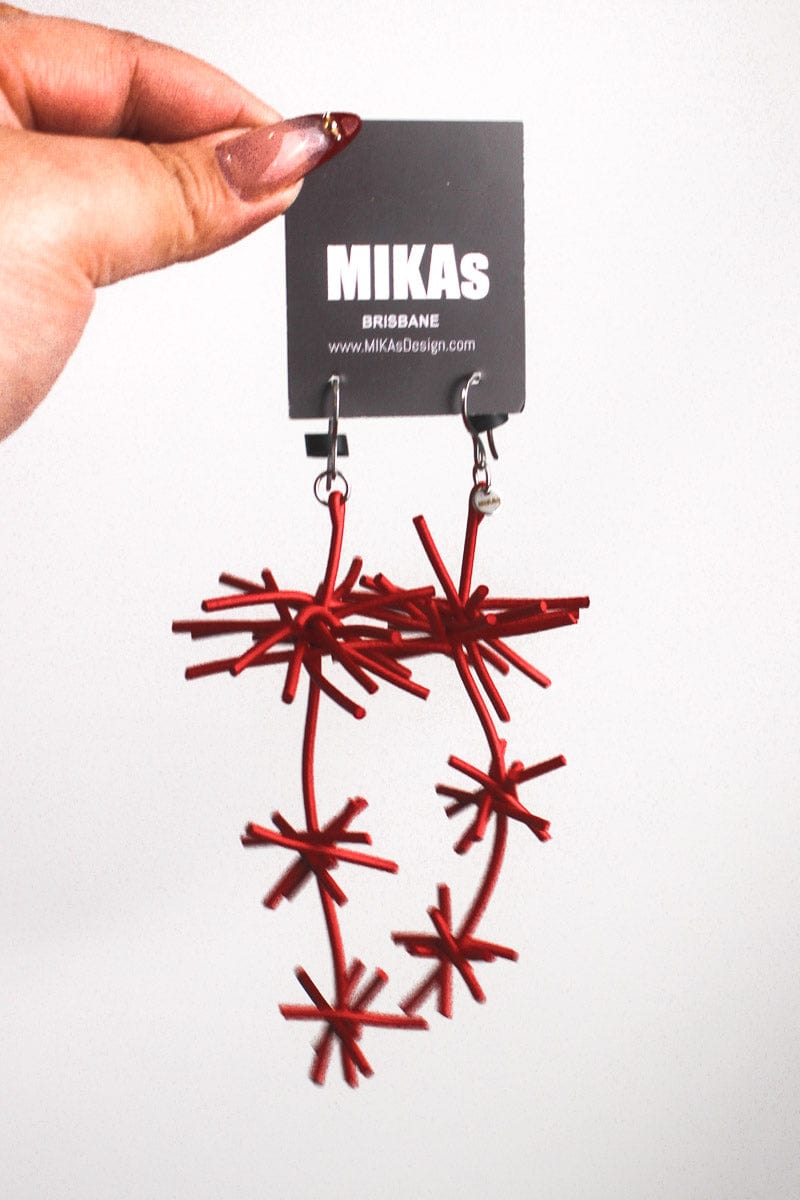 Mikas Mikas - Hanabi Earrings - Red Shop