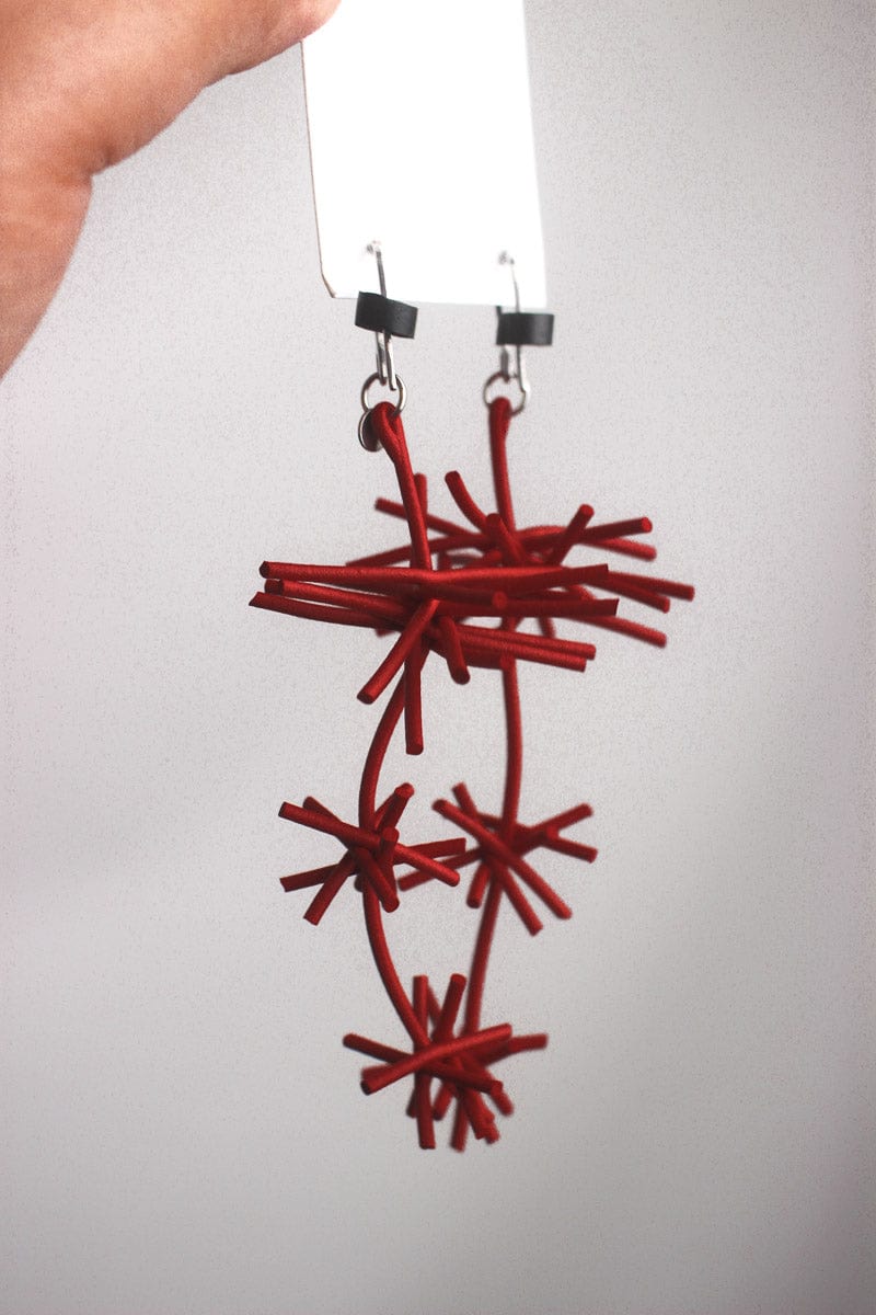 Mikas Mikas - Hanabi Earrings - Red Shop