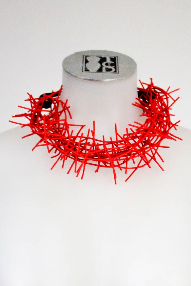 Mikas Mikas Web Necklace - Red Shop