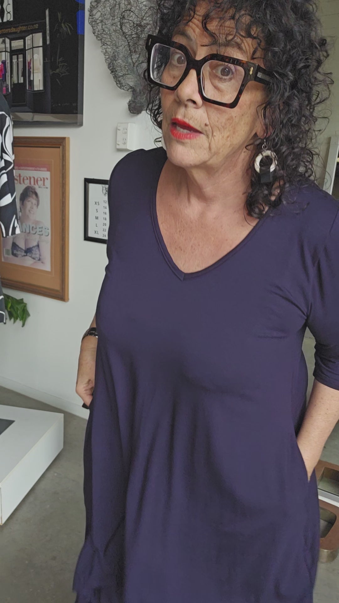 TCD Suzie Wide Leg Pants - Navy