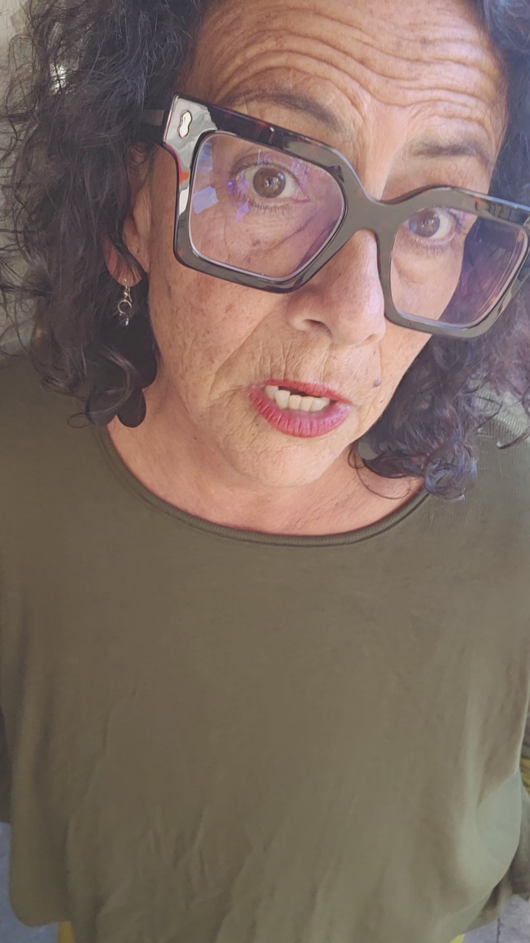 TCD Lockdown Crop - Khaki Rib Knit