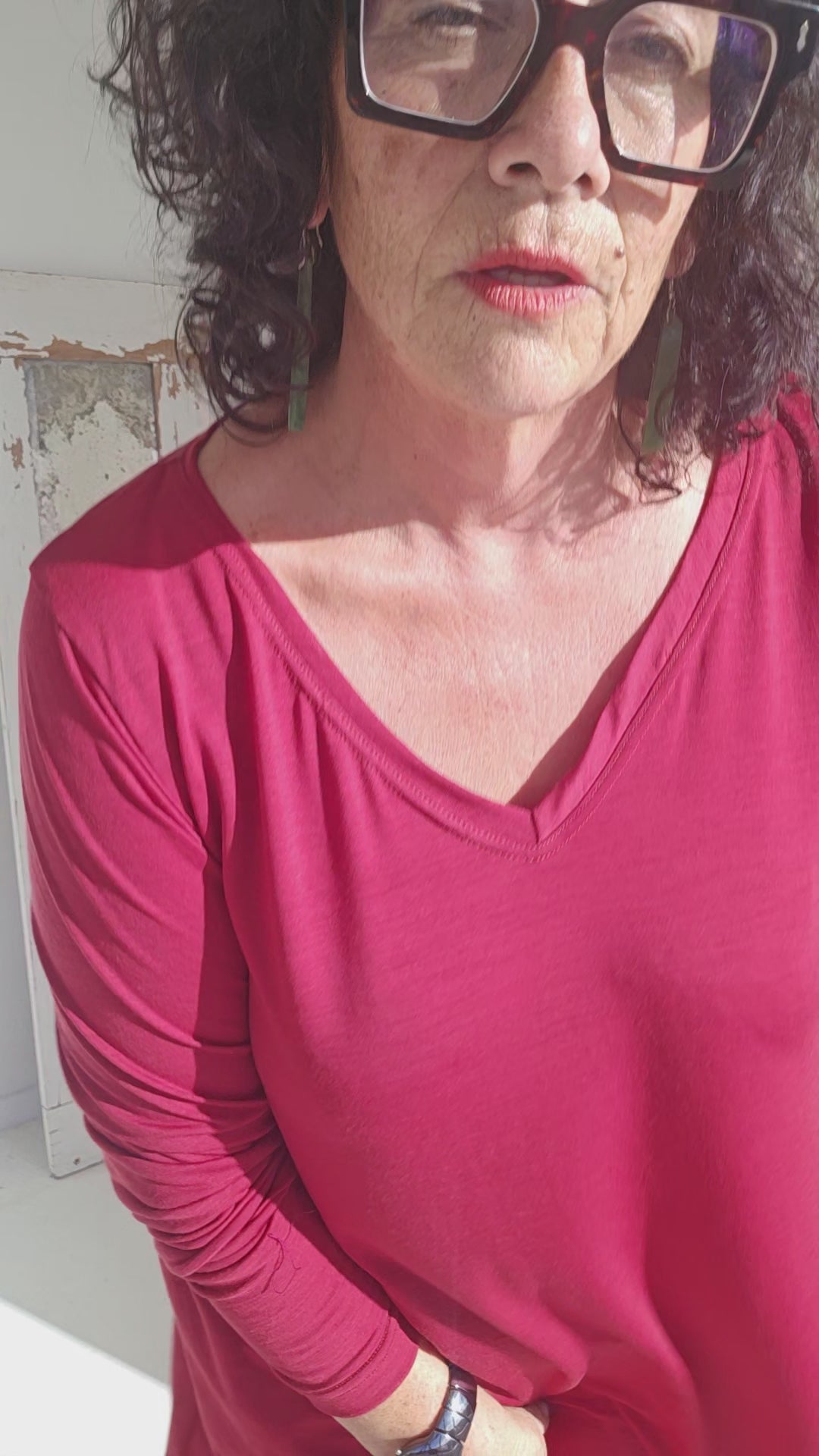 TCD A-line Dress - Brick Merino Wool