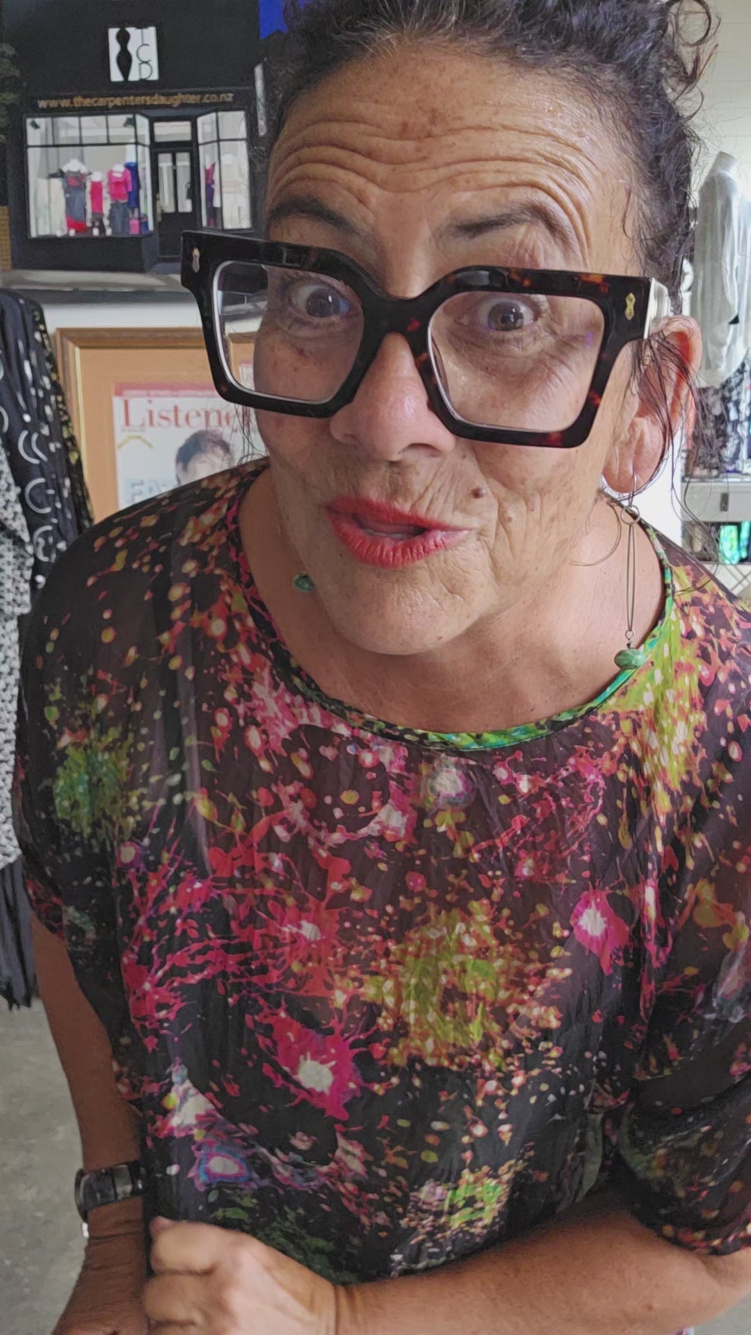 TCD Esther Top - Galaxy Black (LUCKY LAST SIZE SML = 16)