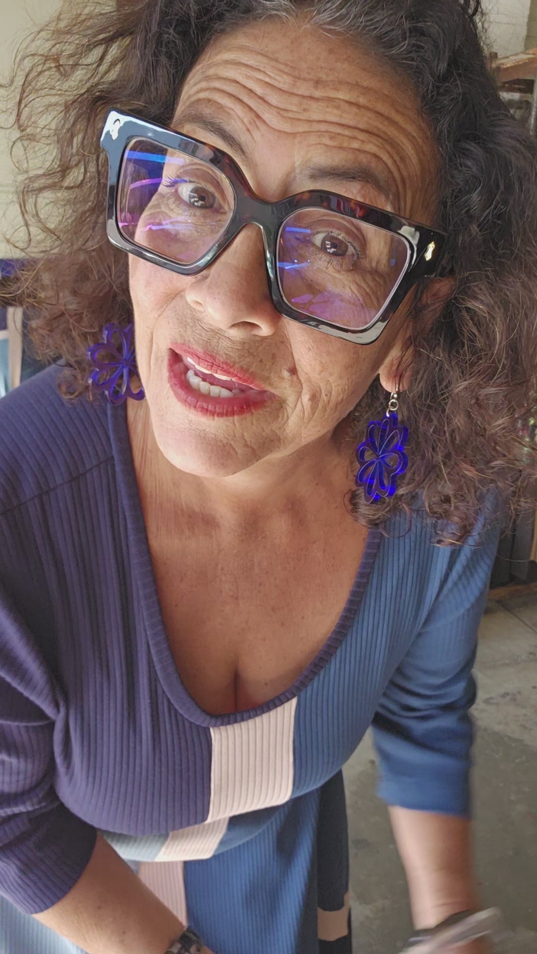 TCD Cut up Greta Dress - Blues