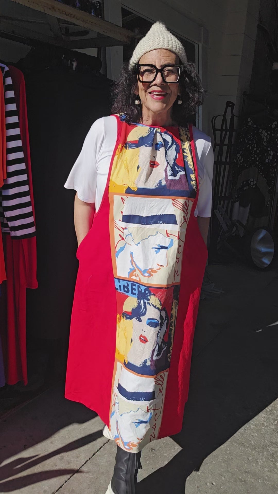 TCD Ruelette Pinafore - Red