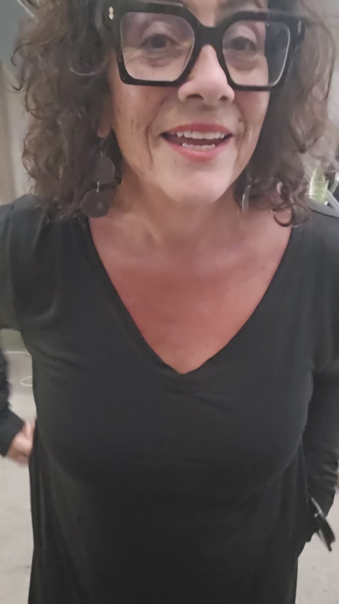 TCD A-line Dress - Black Merino