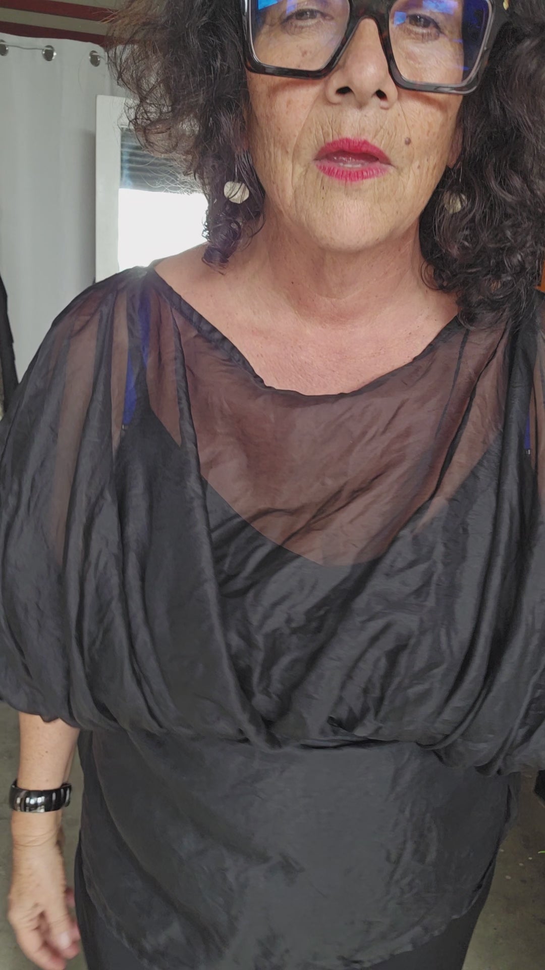 TCD Iris Top - Black Silk