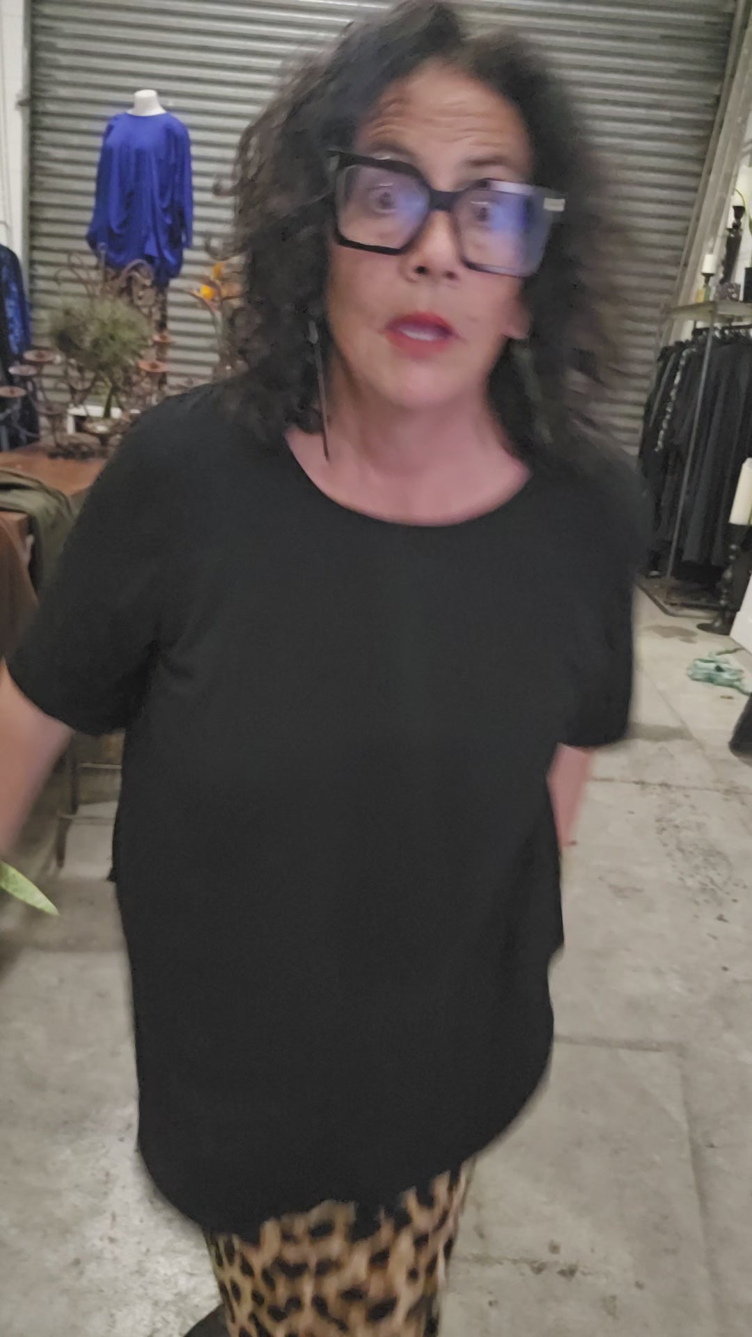 TCD Pansy Bias Cut Skirt - Animal Print