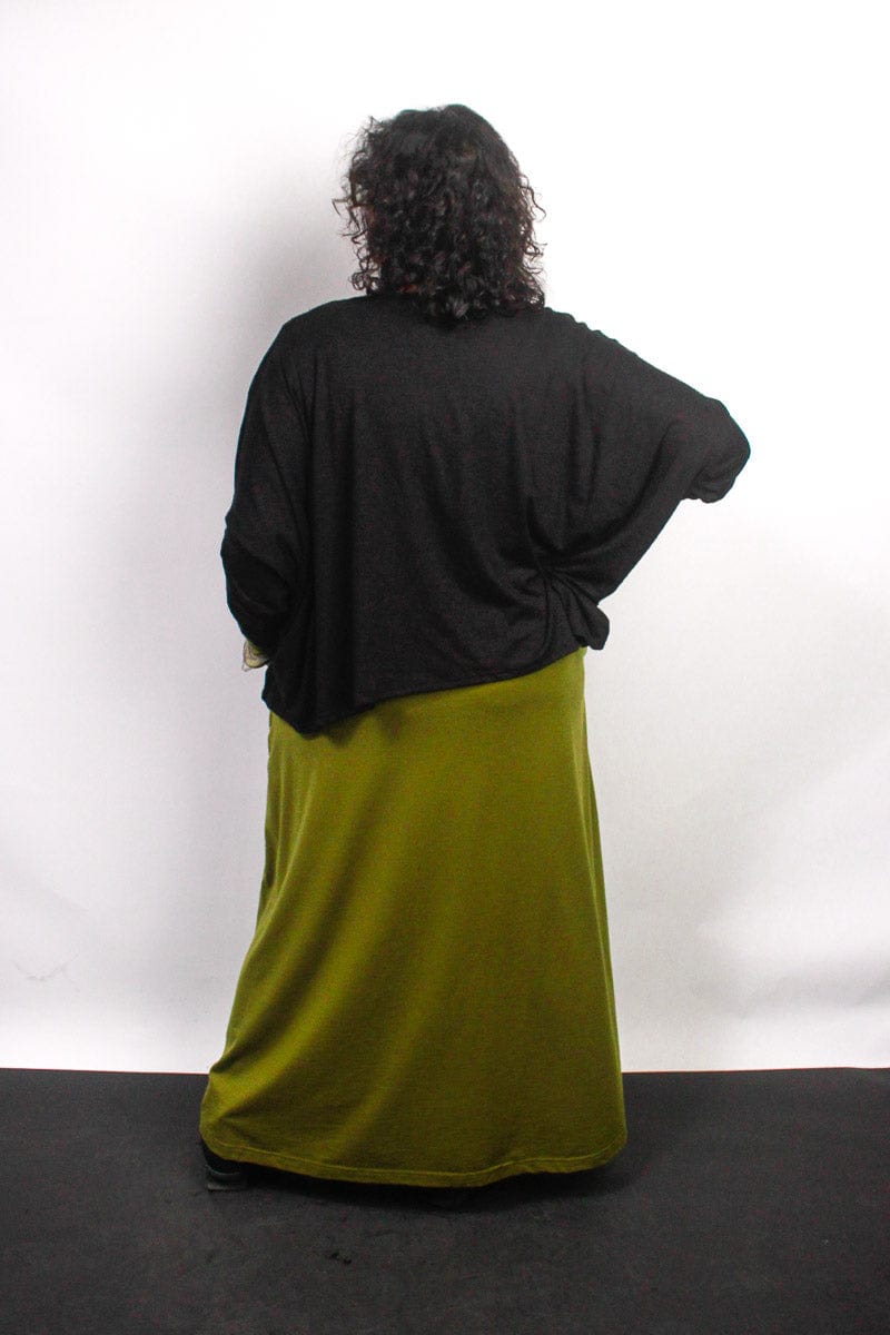 TCD TCD Lockdown Crop - Black Rib Knit Shop One Size = 14-24