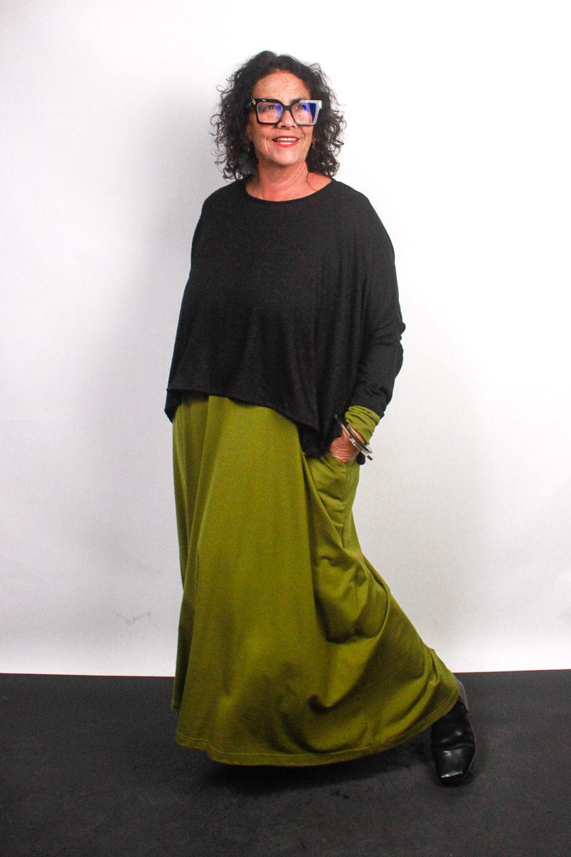 TCD TCD Lockdown Crop - Black Rib Knit Shop One Size = 14-24