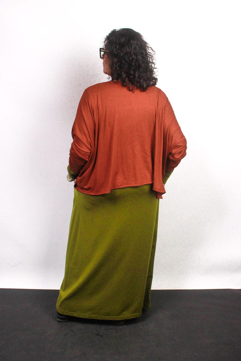 TCD TCD Lockdown Crop - Cinnamon Rib Knit Shop One Size = 14-24