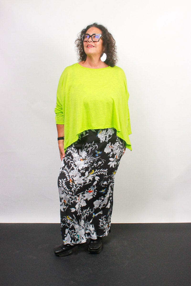 TCD TCD Lockdown Crop - Neon Green Merino Shop One Size = 14-24