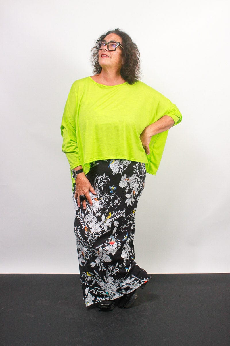 TCD TCD Lockdown Crop - Neon Green Merino Shop One Size = 14-24