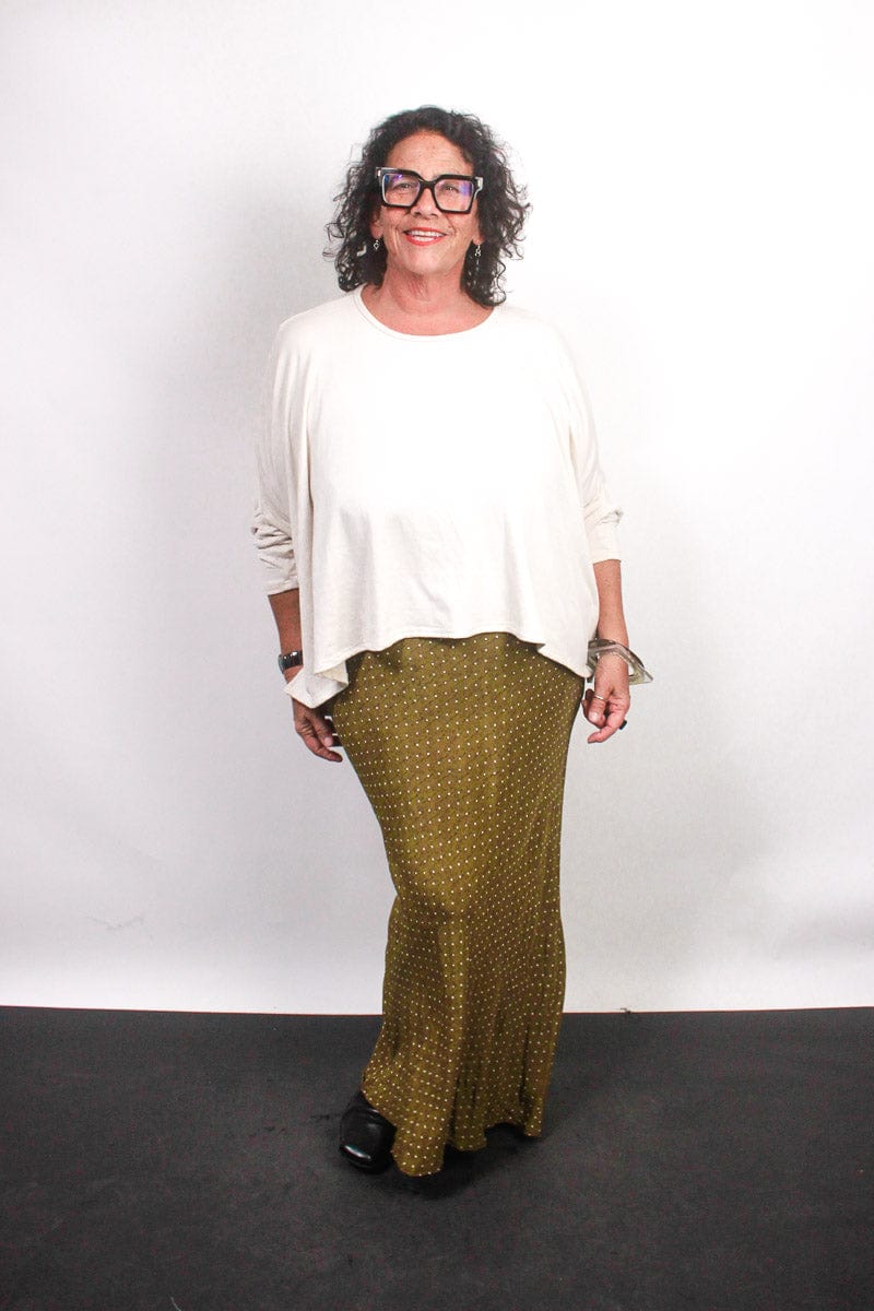 TCD TCD Lockdown Crop - Stone Rib Knit Shop One Size = 14-24