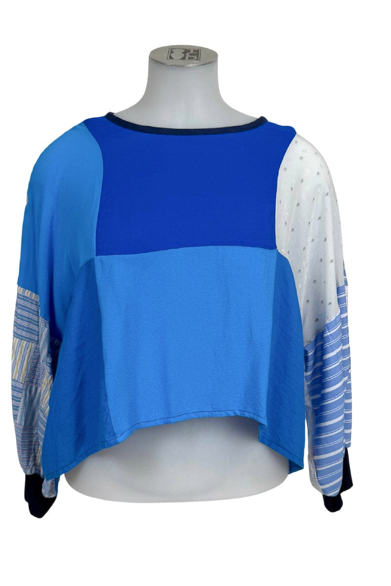 TCD TCD Second - Patchwork Top Blues Shop OS = 14-24