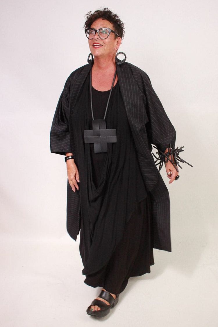 TCD TCD Canvas Coat - Pinstripe Wool Shop